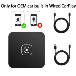 Color: black - acodo wired to wireless carplay adapter android auto smart dongle mini box plug and play bluetooth connectivity usb interface