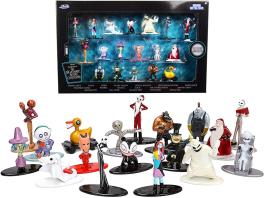 Tim burton's "the nightmare before christmas" set of 18 diecast figurines "nano metalfigs" series by jada