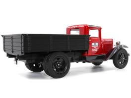 1931 ford model aa pickup truck red and black "go refreshed - drink coca-cola" 1/24 diecast model car by motor city classics