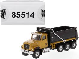 Cat caterpillar ct681 dump truck yellow and black "high line" series 1/87 (ho) scale diecast model by diecast masters