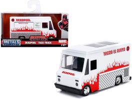 Deadpool taco truck white "marvel" series 1/32 diecast model by jada