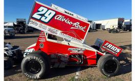 Winged sprint car #29 bud kaeding "missile motorsports" bk motorsports (2024) 1/18 diecast model car by acme