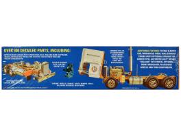Skill 3 model kit kenworth k-123 cabover truck tractor "gulf oil" 1/25 scale model by amt