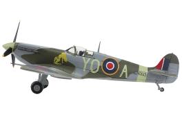 Supermarine spitfire mk vb fighter aircraft "en921 flying officer jack sheppard no. 401 squadron" (1943) royal canadian air force "air power series" 1/48 diecast model by hobby master