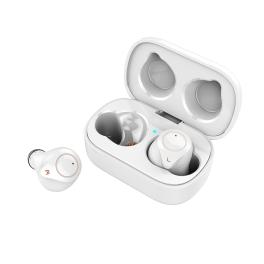 T1 tws support aptx acc tws true wireless bluetooth 5.0 earphone cvc8 noise-cancellation with bass hd mic headset earbuds white