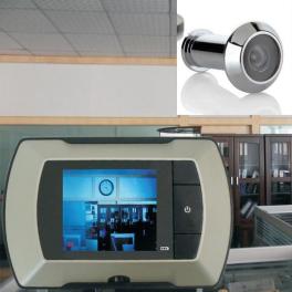 Lcd visual monitor door peephole peep hole wireless vie